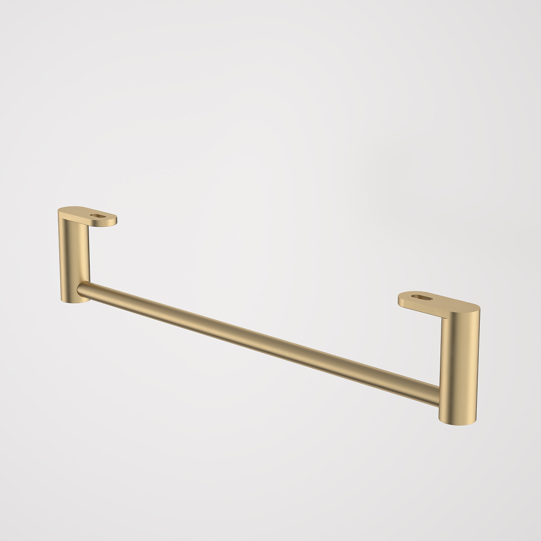 Caroma Liano II Hand Wall Basin Integrated Towel Rail - Brushed Brass - 96457BB