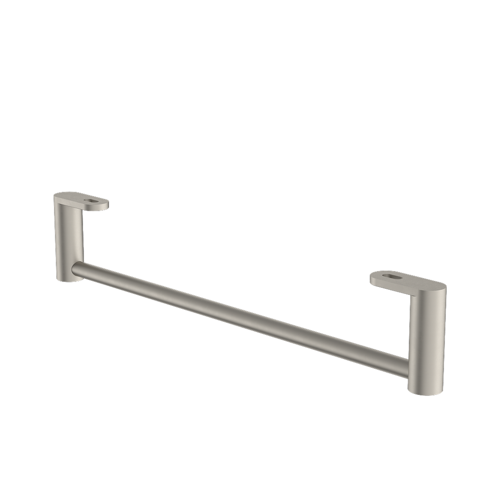 Caroma Liano II Hand Wall Basin Integrated Towel Rail - Brushed Nickel - 96457BN