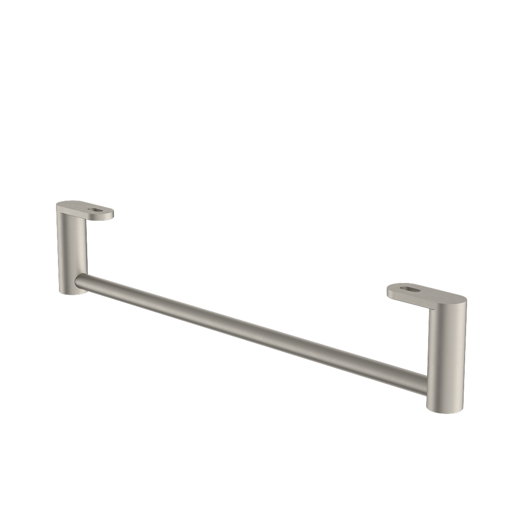 Caroma Liano II Hand Wall Basin Integrated Towel Rail - Brushed Nickel - 96457BN
