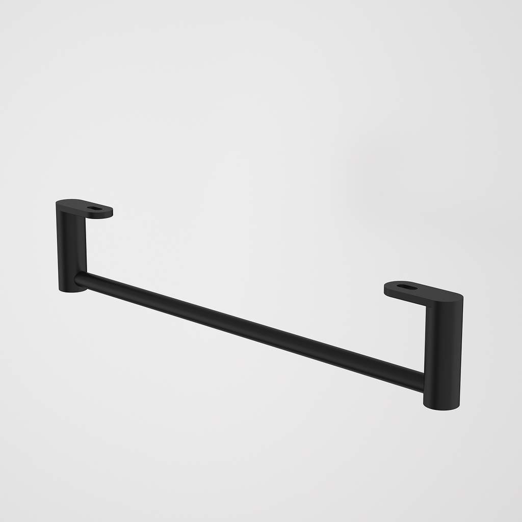 Caroma Liano II Hand Wall Basin Integrated Towel Rail – Matte Black - 96457B