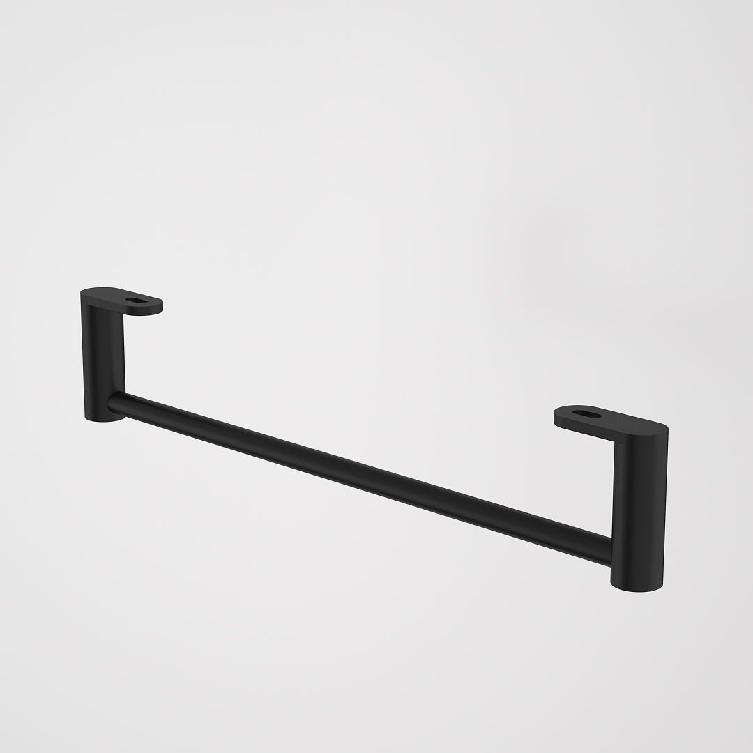 Caroma Liano II Hand Wall Basin Integrated Towel Rail – Matte Black - 96457B