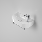 Caroma Liano II Hand Wall Basin Integrated Towel Rail - Chrome - 96457C