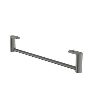 Caroma Liano II Hand Wall Basin Integrated Towel Rail  - Gun Metal - 96457GM