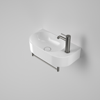 Caroma Liano II Hand Wall Basin Integrated Towel Rail  - Gun Metal - 96457GM