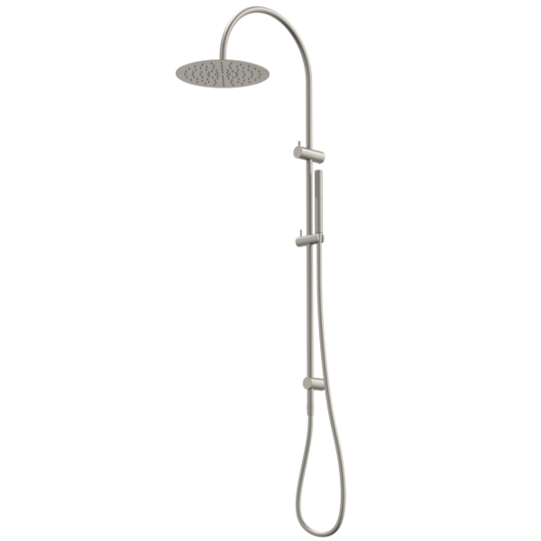 Caroma Liano II Rail Shower with Overhead - Brushed Nickel - 96470BN33A