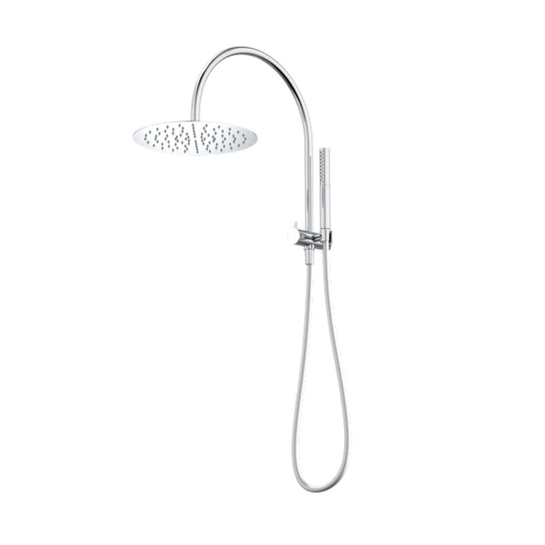 Caroma Liano II Compact Twin Shower with Overhead - Chrome - 96472C33A