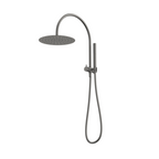 Caroma Liano II Compact Twin Shower with Overhead - Gun Metal - 96472GM33A