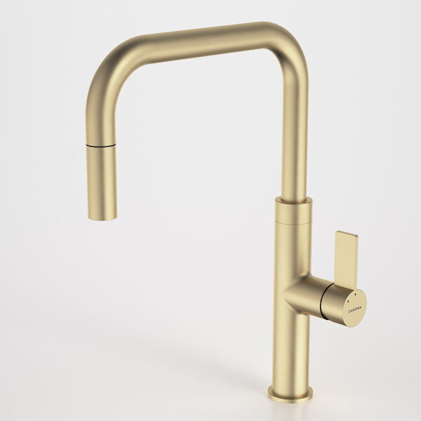 Caroma Urbane II Pull-Out Sink Mixer - LF Brushed Brass - 99672BB56AF