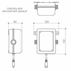 Caroma Urbane II Sensor Hob Mounted Outlet - LF Chrome - 99674C6AF