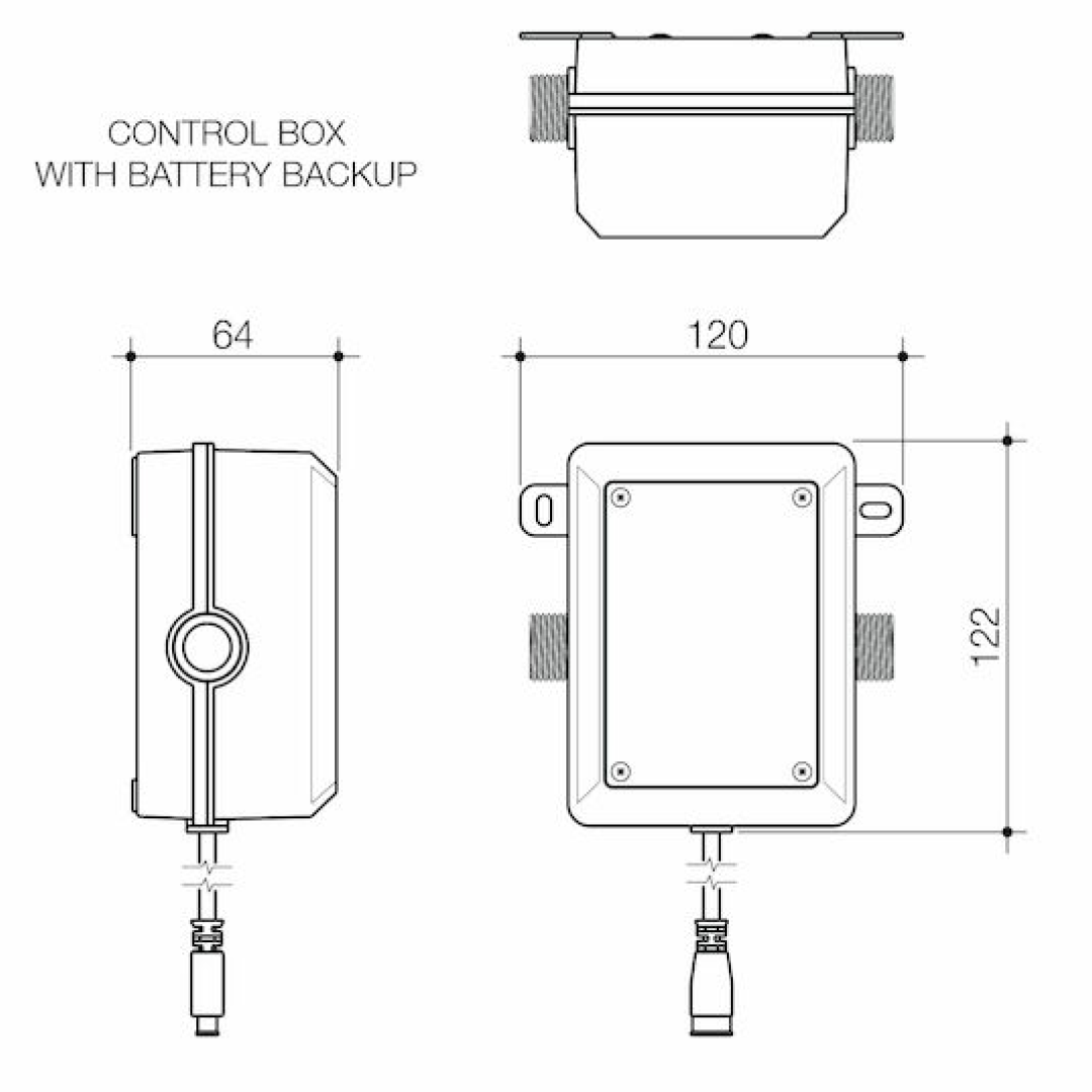 Caroma Urbane II Sensor Hob Mounted Outlet - LF Chrome - 99674C6AF
