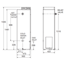 Aquamax Pro-Tec by Rheem 135L Natural Gas Storage Water Heater - 9P8135NG