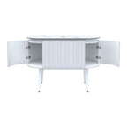 Parisi Abbraccio 1200 Matte White Floorstanding Vanity - Twilight - One Tap Hole - ABR-1201LGS-MW-TW