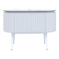 Parisi Abbraccio 1200 Matte White Floorstanding Vanity - Twilight - No Tap Hole - ABR-1200LGS-MW-TW