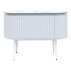 Parisi Abbraccio 1200 Matte White Floorstanding Vanity - Twilight - No Tap Hole - ABR-1200LGS-MW-TW