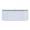 Parisi Abbraccio 1200 Matte White Wall Hung Vanity - Snow White - One Tap Hole - ABR-1201-MW-SW