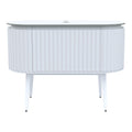 Parisi Abbraccio 1200 Matte White Floorstanding Vanity - Snow White - One Tap Hole - ABR-1201LGS-MW-SW