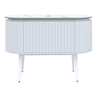 Parisi Abbraccio 1200 Matte White Floorstanding Vanity - Twilight - One Tap Hole - ABR-1201LGS-MW-TW