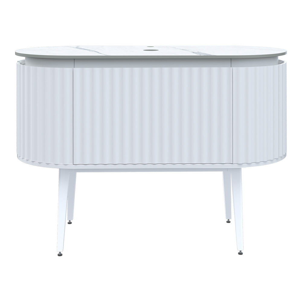Parisi Abbraccio 1200 Matte White Floorstanding Vanity - Twilight - One Tap Hole - ABR-1201LGS-MW-TW