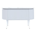 Parisi Abbraccio 1400 Matte White Floorstanding Vanity - Twilight - No Tap Hole - ABR-1400LGS-MW-TW