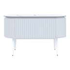 Parisi Abbraccio 1400 Matte White Floorstanding Vanity - Twilight - No Tap Hole - ABR-1400LGS-MW-TW