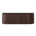 Parisi Abbraccio 1400 Black Walnut Wall Hung Vanity - Twilight - One Tap Hole - ABR-1401-BW-TW