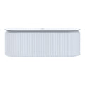 Parisi Abbraccio 1400 Matte White Wall Hung Vanity - Snow White - One Tap Hole - ABR-1401-MW-SW