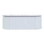 Parisi Abbraccio 1400 Matte White Wall Hung Vanity - Twilight - One Tap Hole - ABR-1401-MW-TW