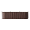 Parisi Abbraccio 1800 Black Walnut Wall Hung Vanity - Twilight - 2 Tap Holes - ABR-1801-BW-TW