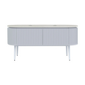 Parisi Abbraccio 1800 Matte White Floorstanding Vanity - Snow White - 2 Tap Holes - ABR-1801LGS-MW-SW