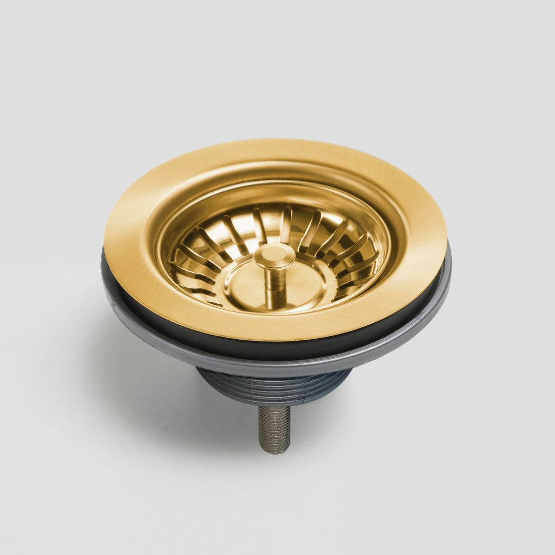 Oliveri Basket Waste With Extended Screw Length AC14-AU-EXT - Brushed Gold