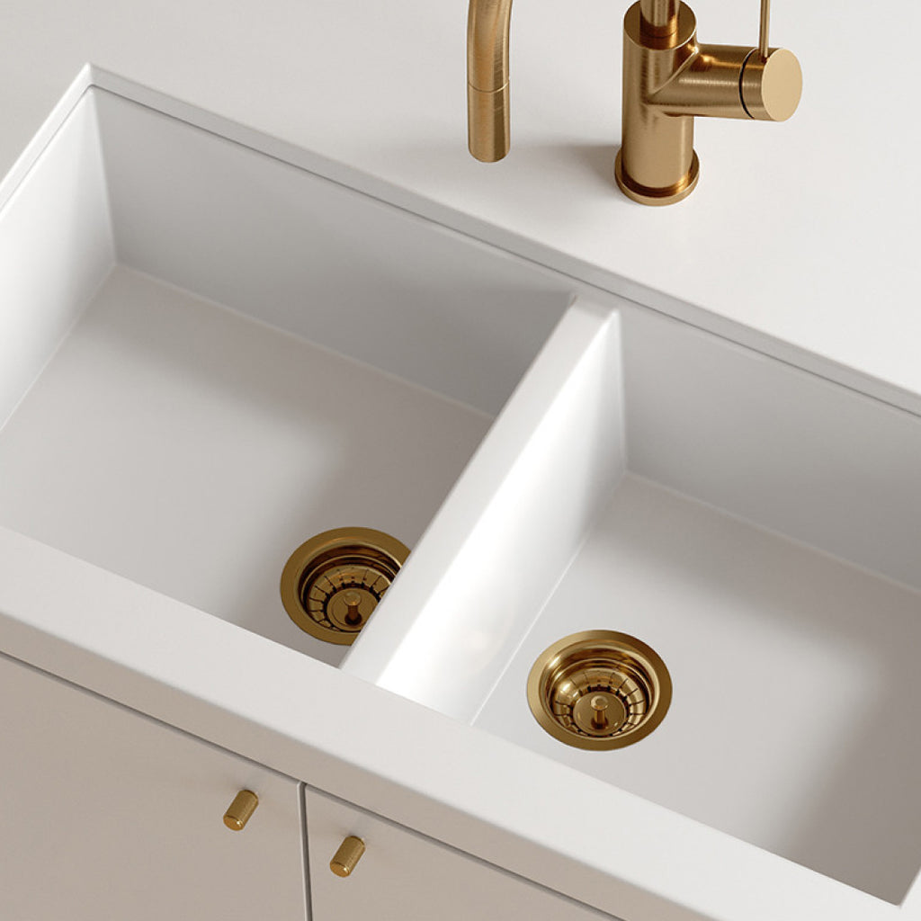 Oliveri Basket Waste With Extended Screw Length AC14-AU-EXT - Brushed Gold