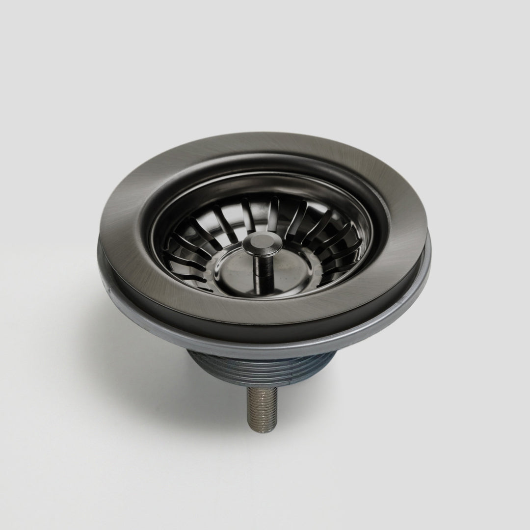 Oliveri Basket Waste With Extended Screw Length AC14-GM-EXT - Gun Metal