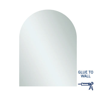 Thermogroup Aspen Polished Edge Arch Mirror 750x1000mm Glue-to-Wall - AC7510GT