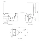 Parisi Jazz Wall Faced Toilet Suite (Includes Jazz Seat) - ACJZ05