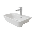 Turner Hastings Agres 56 x 35 Semi-Recessed Basin - Gloss White - AG56SRB