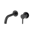 Mixx Aloe Dual Basin Wall Mixer Cold Start - Matte Black - 11SL975MLE