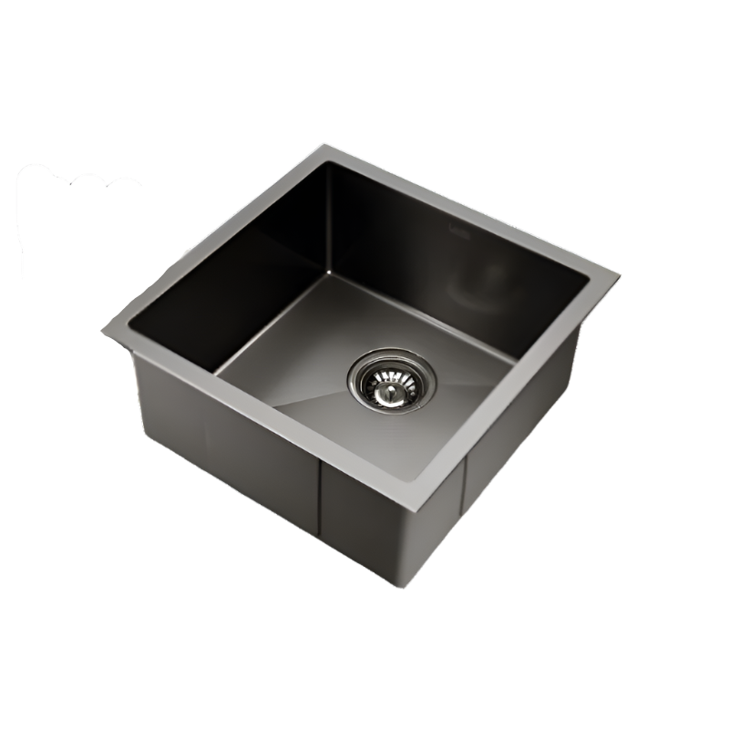Euro Alfresco 450 Stainless Steel Sink Bowl - Gun Metal - ALS4545BL