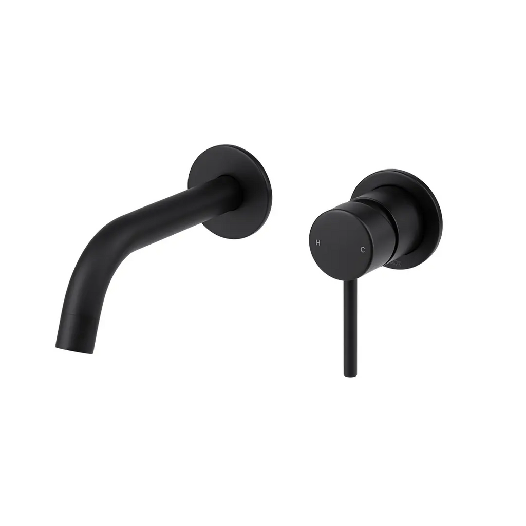 Mixx Anise Dual Basin Wall Mixer Matte Black - Includes Body - 11SL755MLE