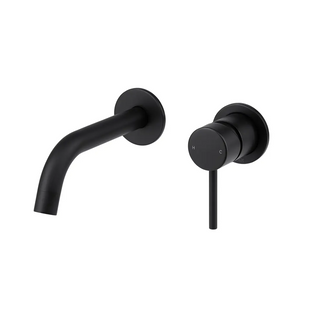 Mixx Anise Dual Basin Wall Mixer Matte Black - Includes Body - 11SL755MLE