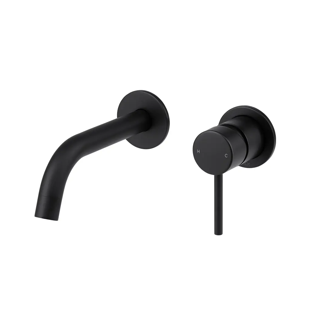 Mixx Anise Dual Basin Wall Mixer Matte Black - Includes Body - 11SL755MLE