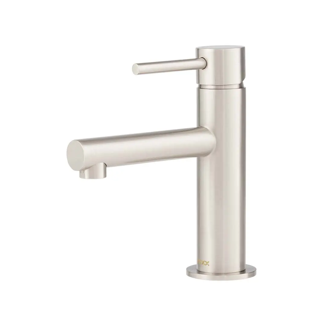 Mixx Anise Eco Basin Mixer Straight - Brushed Nickel - 11SL999BL