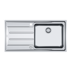 Franke Aton ANX211LHD Single Bowl Flushmount / Topmount Sink 2 Tap Holes - Left Hand Drainer