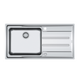 Franke Aton ANX211RHD Single Bowl Flushmount / Topmount Sink 2 Tap Holes - Right Hand Drainer