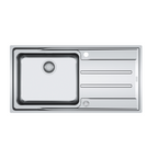 Franke Aton ANX211RHD Single Bowl Flushmount / Topmount Sink 2 Tap Holes - Right Hand Drainer
