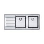 Franke ANX221LHD Double Bowl Flushmount Sink - Left Hand Drainer