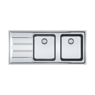 Franke ANX221LHD Double Bowl Flushmount Sink - Left Hand Drainer