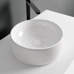 Studio Bagno Apartment 35 Round Above Counter Basin - Gloss White - APT35