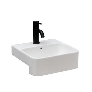 Studio Bagno Apartment 35 Semi Recessed Basin - Gloss White - APT35SR/1