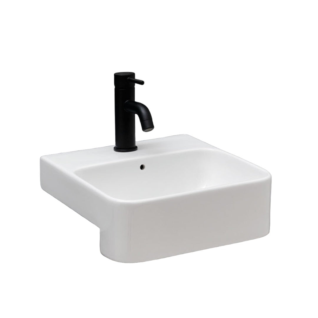 Studio Bagno Apartment 35 Semi Recessed Basin - Gloss White - APT35SR/1
