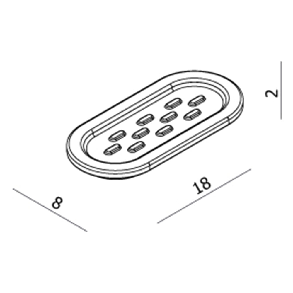Argent Evoke Soap Dish - Chrome - AR2500-15
